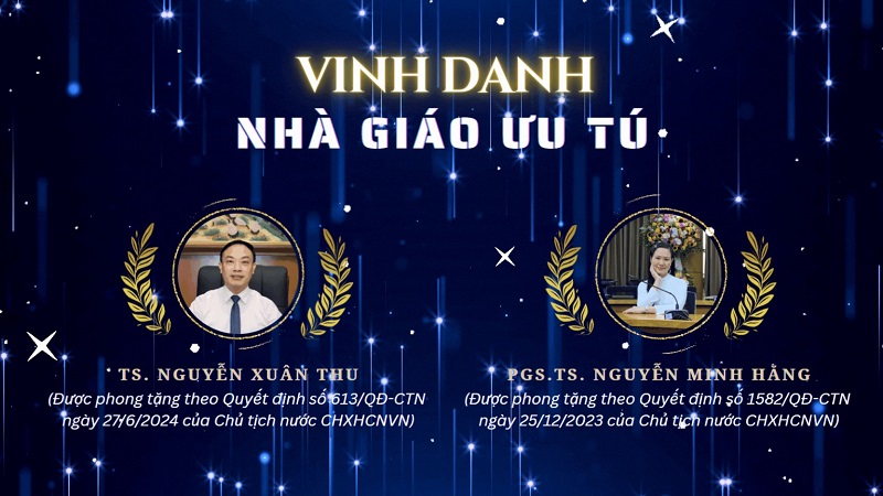 Học viện Tư pháp vinh dự có 02 nhà giáo được phong tặng danh hiệu “Nhà giáo ưu tú”